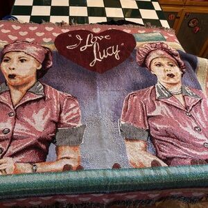 I Love Lucy Tapestry throw/blanket